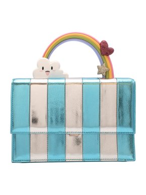 Ming Ray Blue and Silver Joy Rainbow Bag