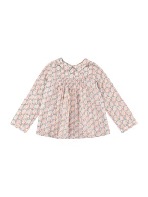 Bonpoint Pink Long-Sleeved Peacock Blouse