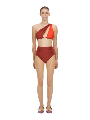 Self Portrait Amber and Orange Bikini Set