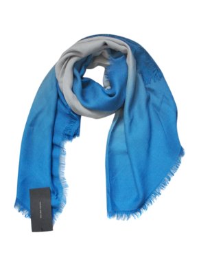 Bottega Veneta blue ombre wool shawl