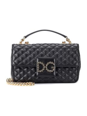 Dolce & Gabbana Quilted DG Millennials Leather Shoulder Bag