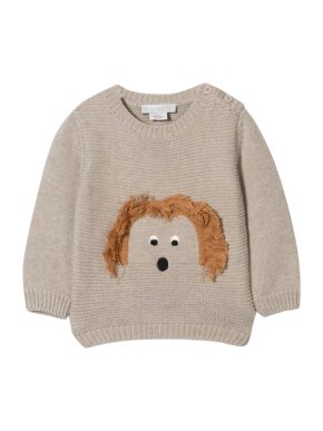 Stella McCartney Kid's Dog Intarsia Knit Jumper