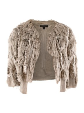 Burberry Metallic Fringed Bolero