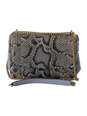 Dolce & Gabbana Python & Leather Crossbody Bag