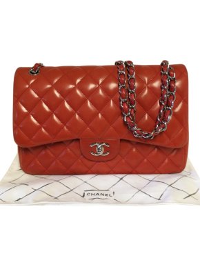 Chanel Quilted Leather Jumbo Double Flap