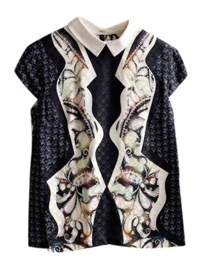 Peter Pilotto Printed Silk Blouse