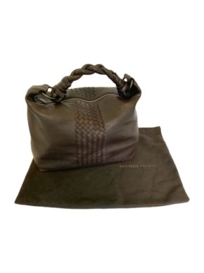 Bottega Veneta Brown Leather Hobo Shoulder Bag