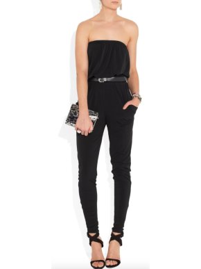 Michael Michael Kors Strapless Jersey Jumpsuit