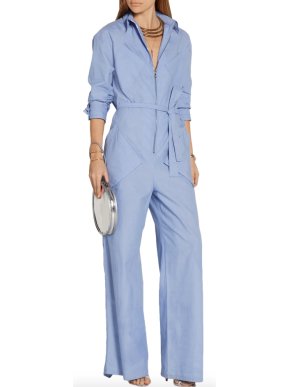 Rosie Assoulin End-on-end cotton-poplin jumpsuit