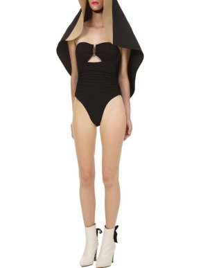 Self Portrait Cut-Out Bandeau Swimsuit
