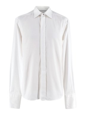 Eton White Textured Button Down Shirt