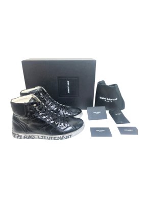 Saint Laurent 1971 Bad Lieutenant black mid-top sneakers
