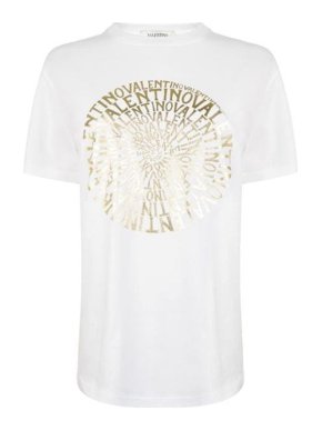 Valentino multi logo white T-shirt