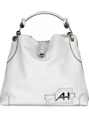 Anya Hindmarch white leather Elrod shoulder bag