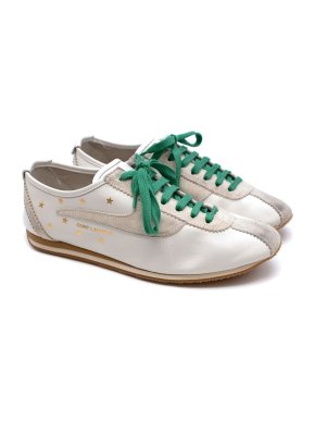 Saint Laurent Jay Leather & Suede Patchwork Sneakers