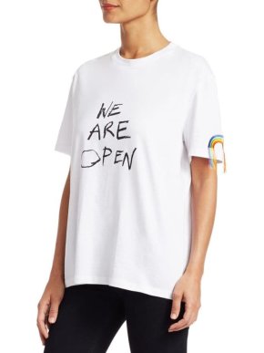 Stella McCartney We Are Open White T-Shirt