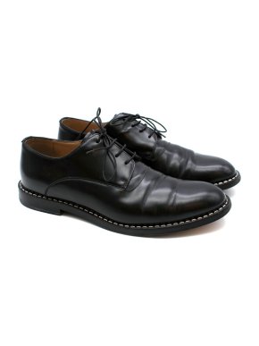 Fendi Staple Punched Trim Leather Oxfords