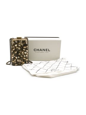 Chanel Limited Edition Gold Crystal Embellished Crossbody Bag
