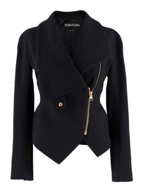 Tom Ford Wool Blend Asymmetric Jacket