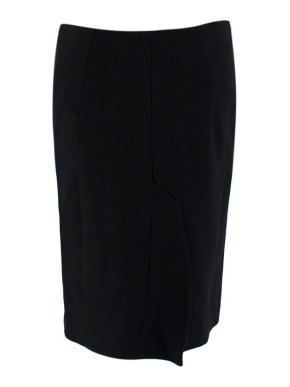 Tom Ford Black Wool Pencil Skirt