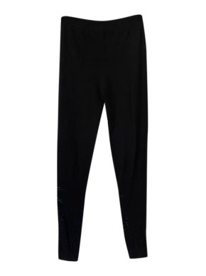 McQ Alexander McQueen perforated black leggings