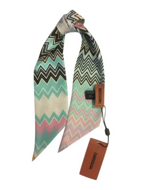 Missoni Zig-Zag Print Silk Twilly