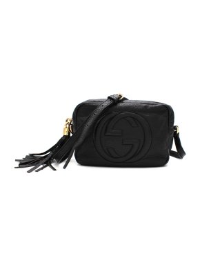 Gucci Black Leather Soho Disco Shoulder Bag