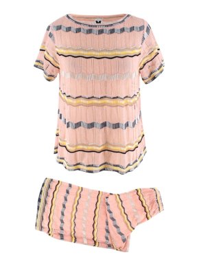 M Missoni Sheer Pink Palazzo Pants & Top