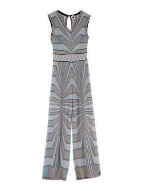 M Missoni Lurex Knit WIde Leg Jumpsuit