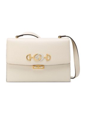 Gucci Grained Leather Zumi Shoulder Bag
