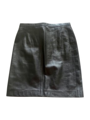 Donna Karan Signature Vintage Leather Skirt