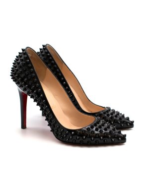 Christian Louboutin Black Pigalle Studded Pumps