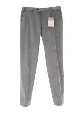 Corneliani Grey Corduroy Men's Tailored Trousers