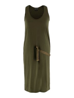 Tom Ford Khaki D-Ring Detail Shift Dress