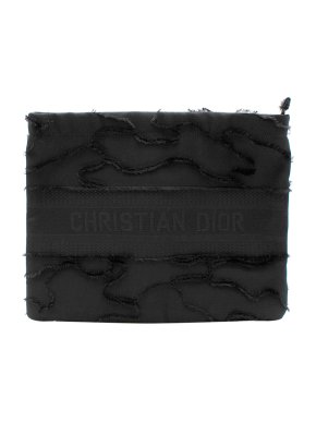 Christian Dior Black Fabric Pouch