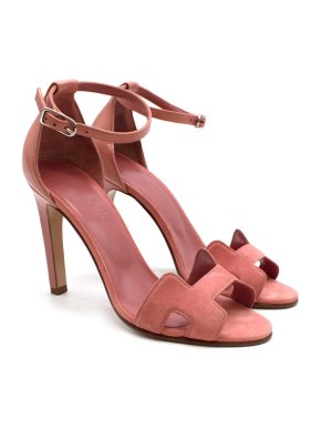 Hermes Pink Premiere 105 Sandals