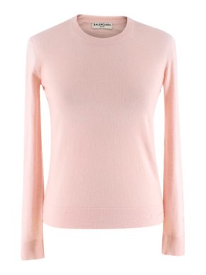 Balenciaga Soft Pink Cashmere Jumper