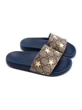Gucci GG Monogram Stars Kids Sliders