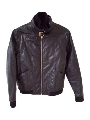 Marc by Marc Jacobs black lambskin quilted biker jacket