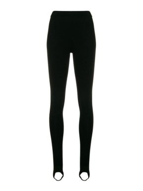 Joseph Black Stirrup Merino Wool Leggings