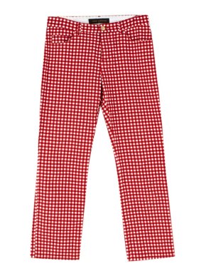 Louis Vuitton Red Gingham Trousers