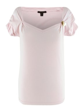 Louis Vuitton Baby Pink V-neck T-Shirt