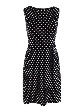 Christian Dior Black & White Square Knit Dress
