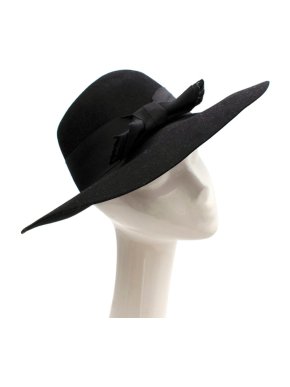 Saint Laurent Black Rabbit Felt Hat
