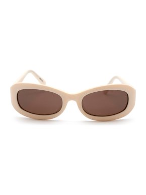 Celine Cream Vintage Oval Sunglasses 1