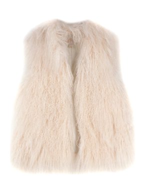 Michael Michael Kors Mongolian Lamb Fur Gilet