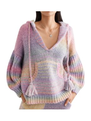 LoveShackFancy Remington Rainbow Wool Blend Hoodie