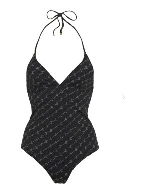 Stella McCartney Logo Printed Halterneck Swimsuit