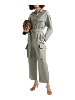 Frankie Shop Linda Sage Green Boiler Suit - New Season