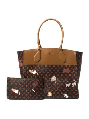 Louis Vuitton x Grace Coddington Catogram City Steamer Cabas XXL